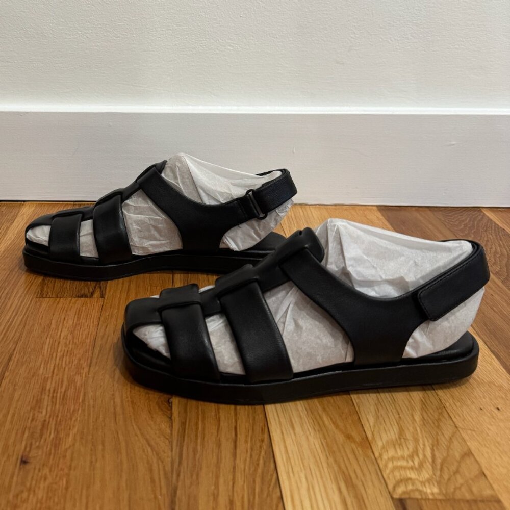 Vince Rava Fisherman Sandal - Black - Size 6 - Picture 3 of 7